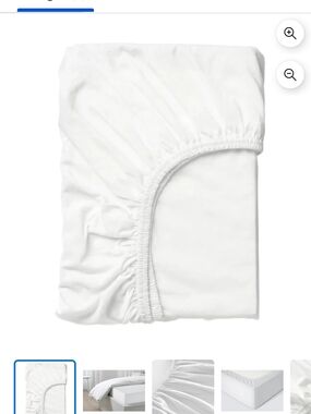 6 Classic White Fitted Sheet with Stretch Elastic, Perfect For Dorm Room